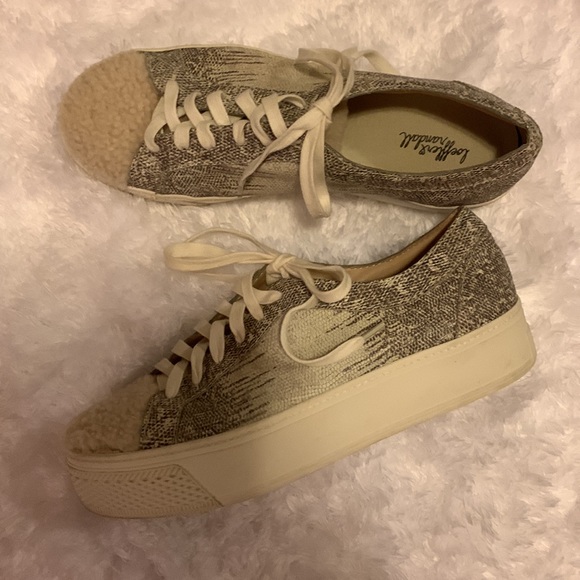 LoefflerRandall Miko Shearling Platform Sneakers Womens  size 11 - Picture 2 of 9